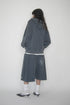 Mayte × Cycle ECHO STAR WASHED HALF PANTS -GRAYISH BLUE-